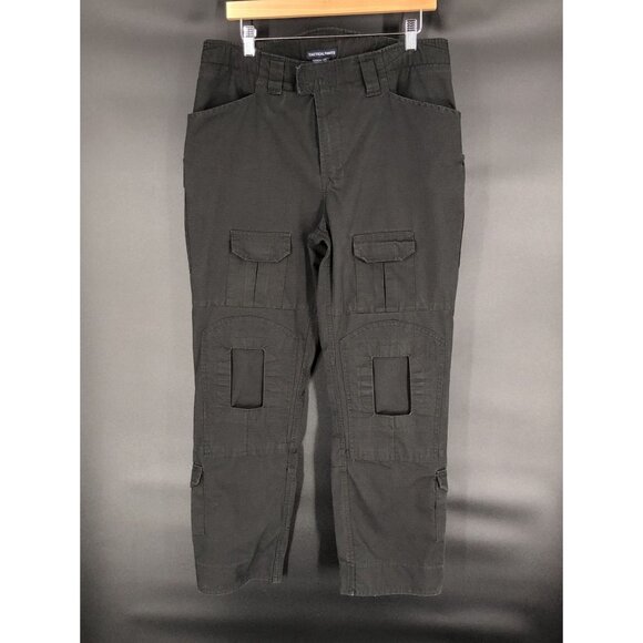 Tactical Pants Other - Tactical Pants Men's Cargo Pants 34/32 Black Rip-stop Fabric Adjustable Velcro